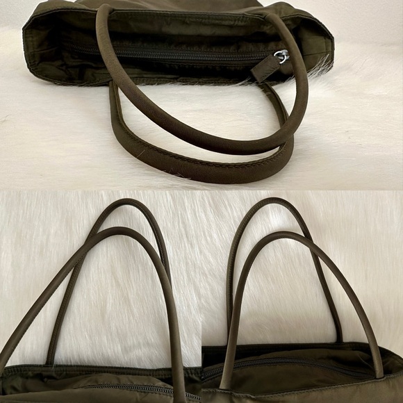 ✨PRADA Tessuto Nylon City Tote B8484 Tundra Dark Olive - Picture 11 of 16